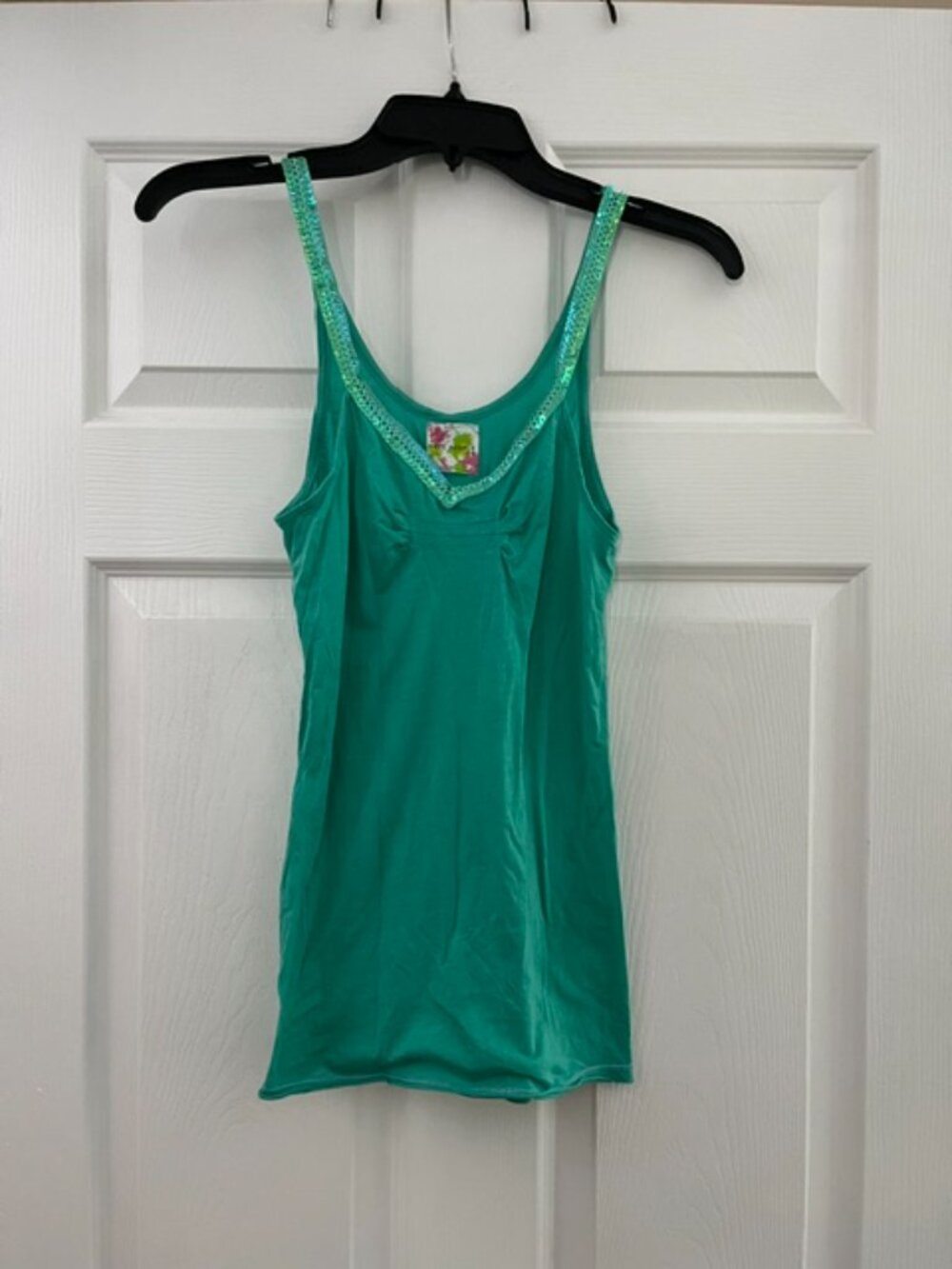Free People Sequin Trim Cami Size Small